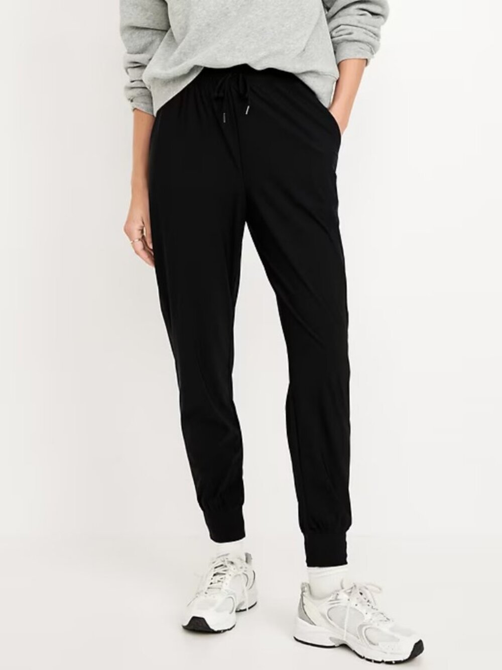 OLD NAVY High-Waisted SleekTech Joggers - Black - Medium - NWOT